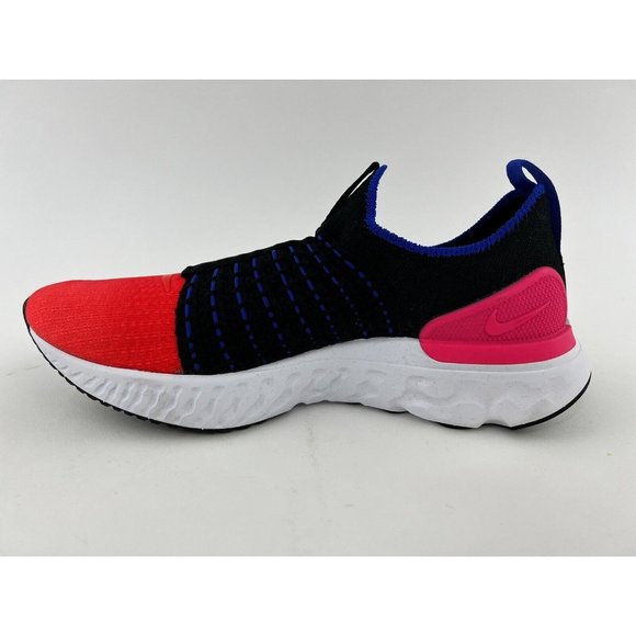 Nike React Phantom Run Flyknit 2 Women's Shoes Sneakers Black Red NO SHOE BOX - Picture 10 of 11